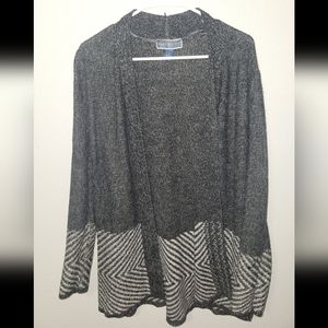 Grey cardigan sweater